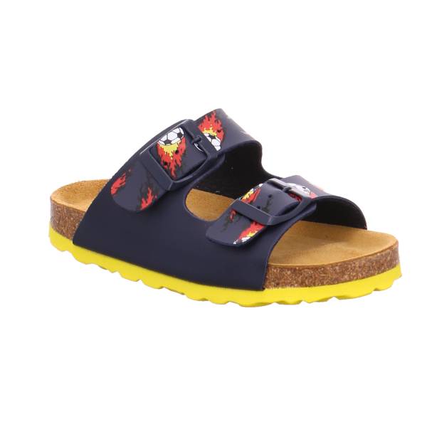 Bild 1 - BIOLife Kinder-Pantolette Schwarz Lederimitat Unisex