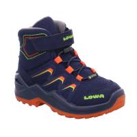 LOWA Kleinkinder-Snowboot Membran Dunkelblau Synthetik Winterschuh Unisex