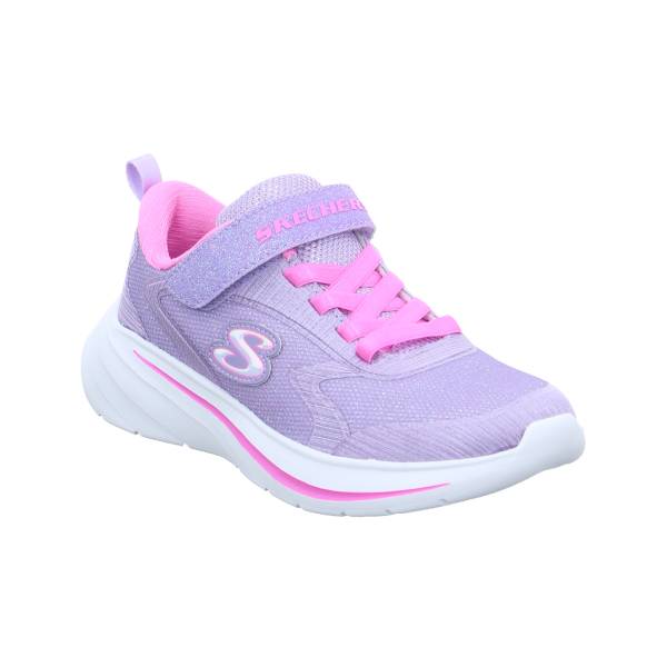 Bild 1 - SKECHERS Mädchen-Halbschuh Klett Flieder Lederimitat Sneaker