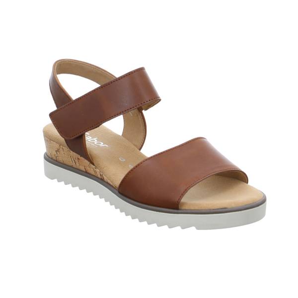 Bild 1 - GABOR Sandalette Camel Leder