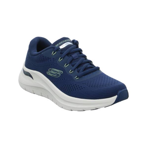 Bild 1 - SKECHERS Halbschuhe Sneaker Stoff Blau Synthetik