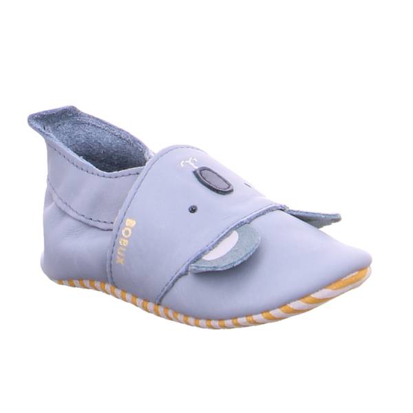 Bild 1 - BOBUX Krabbelschuh Grau Leder soft sole