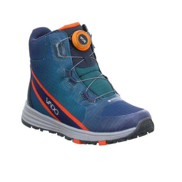 Bild 1 - VADO Jungen- Snowboot Membran Blau Textil Winter-Sneaker high