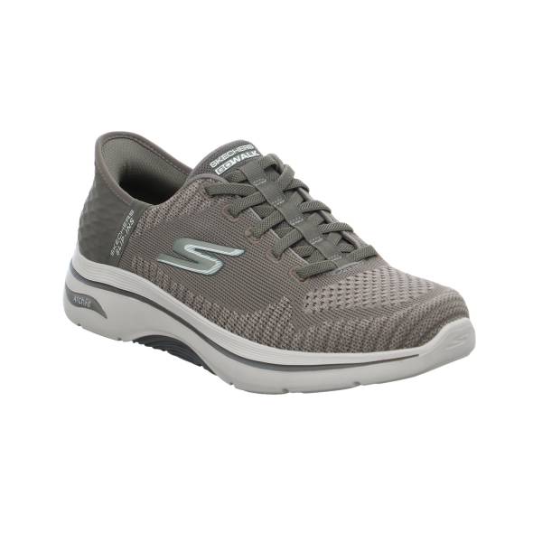 Bild 1 - SKECHERS Halbschuhe Sneaker Stoff Olive Synthetik