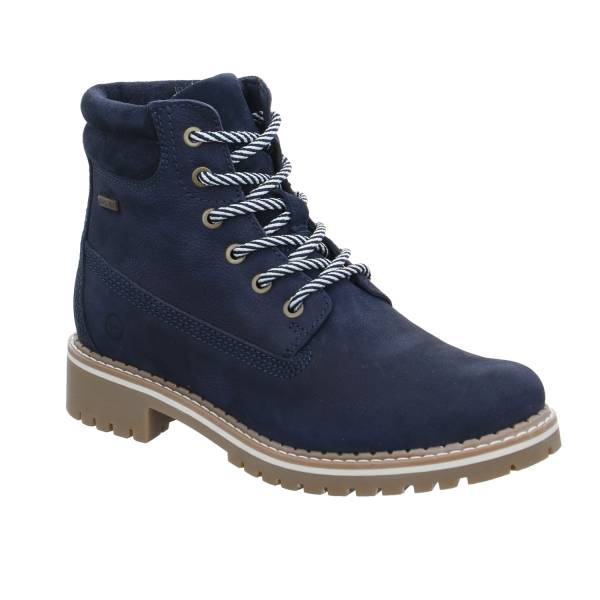 Bild 1 - TAMARIS Boot Blau Leder mit DuoTex und Wechselfussbett