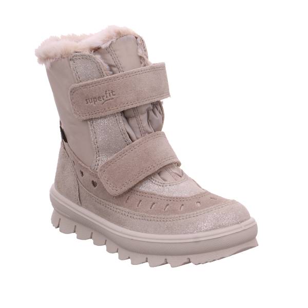 Bild 1 - SUPERFIT Kleinkinder-Winterstiefel Beige Textil Mädchen Winterstiefel