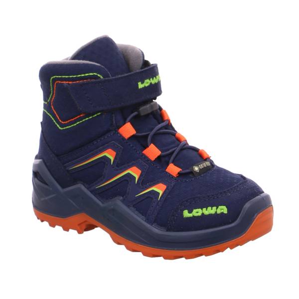 Bild 1 - LOWA Kleinkinder-Snowboot Membran Dunkelblau Synthetik Winterschuh Unisex