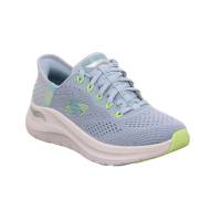 SKECHERS Sneaker Hellblau Textil mit Wechselfussbett Ja