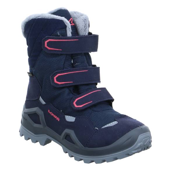 Bild 1 - LOWA Mädchen-Snowboot Membrane Dunkelblau Textil Winterstiefel