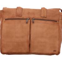 BEAR DESIGN Henkeltasche Taupe Leder mit Laptopfach